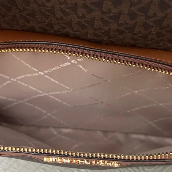 Michael Kors Signature Brown Backpack - Picture 6 of 11